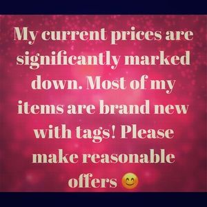 Reasonable offers accepted